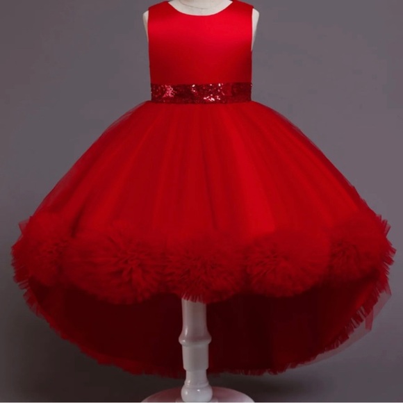 Pageant Girls’ Princess High Low Lace Dress - Picture 3 of 6